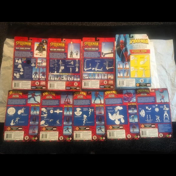 NEW Lot of 9 Spiderman Classics Action Figures - Picture 2 of 12